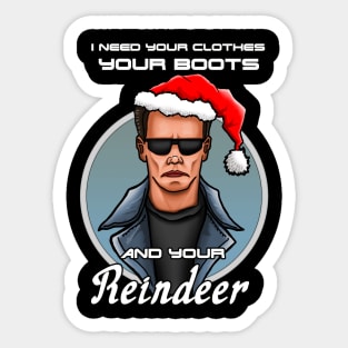 I'll be back....at Christmas Sticker